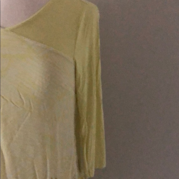 H for Halston asymmetrical sheer lined top - Picture 4 of 10